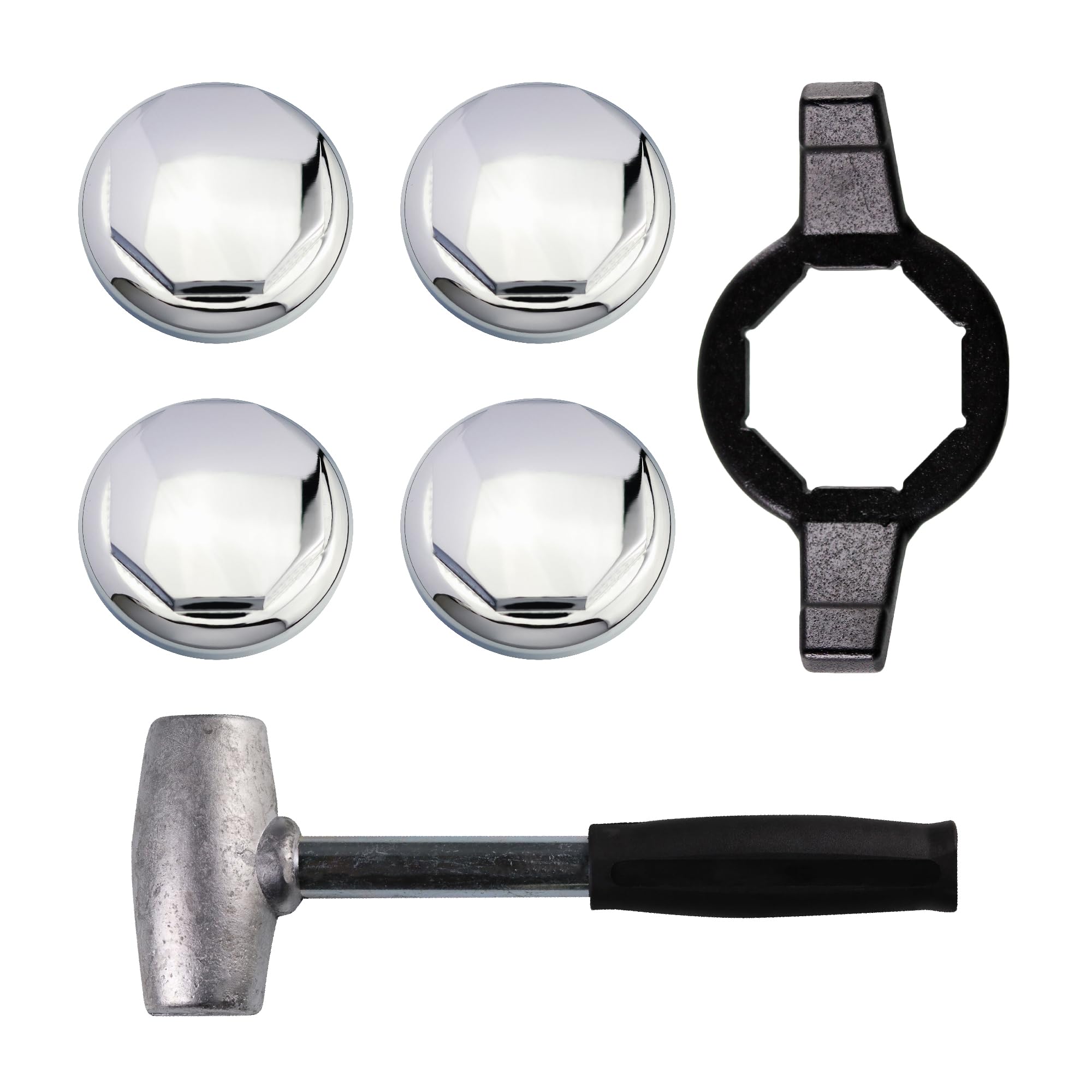 Amazon.com: British Wire Wheel 8-Sided Hex Spinner Caps (Set